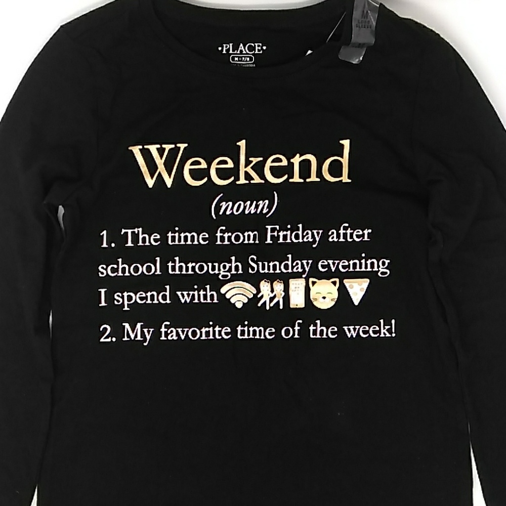 Medium long sleeve shirt for girls